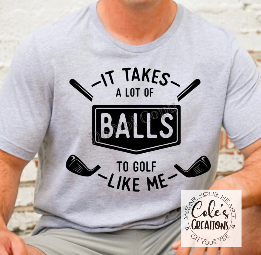 Takes a lot of balls ⛳️ golf