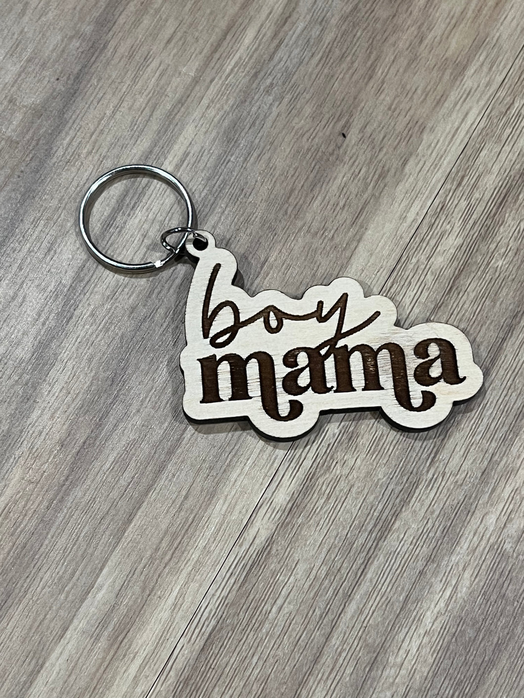 Boy mama keychain