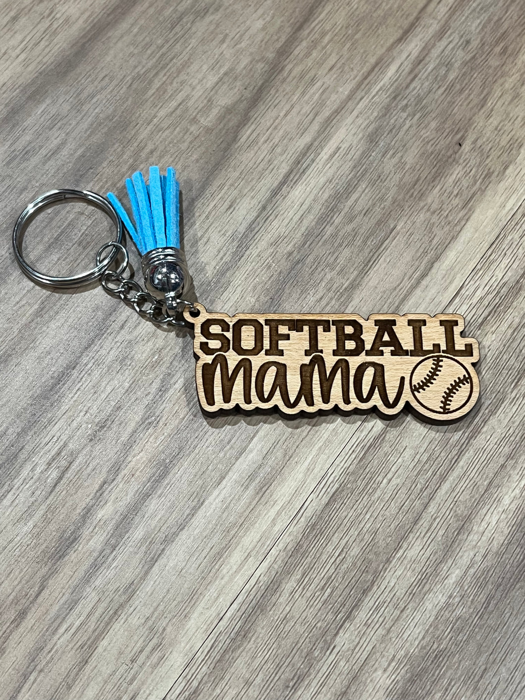 Softball Mama keychain