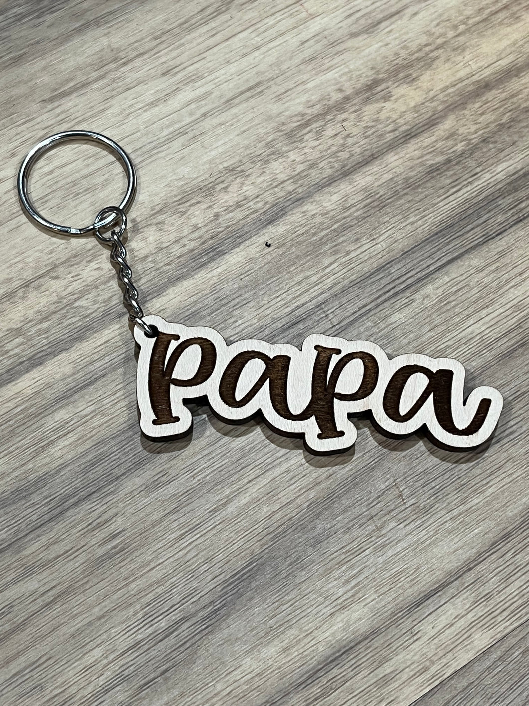 Papa keychain