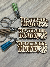 Load image into Gallery viewer, Baseball Mama keychain
