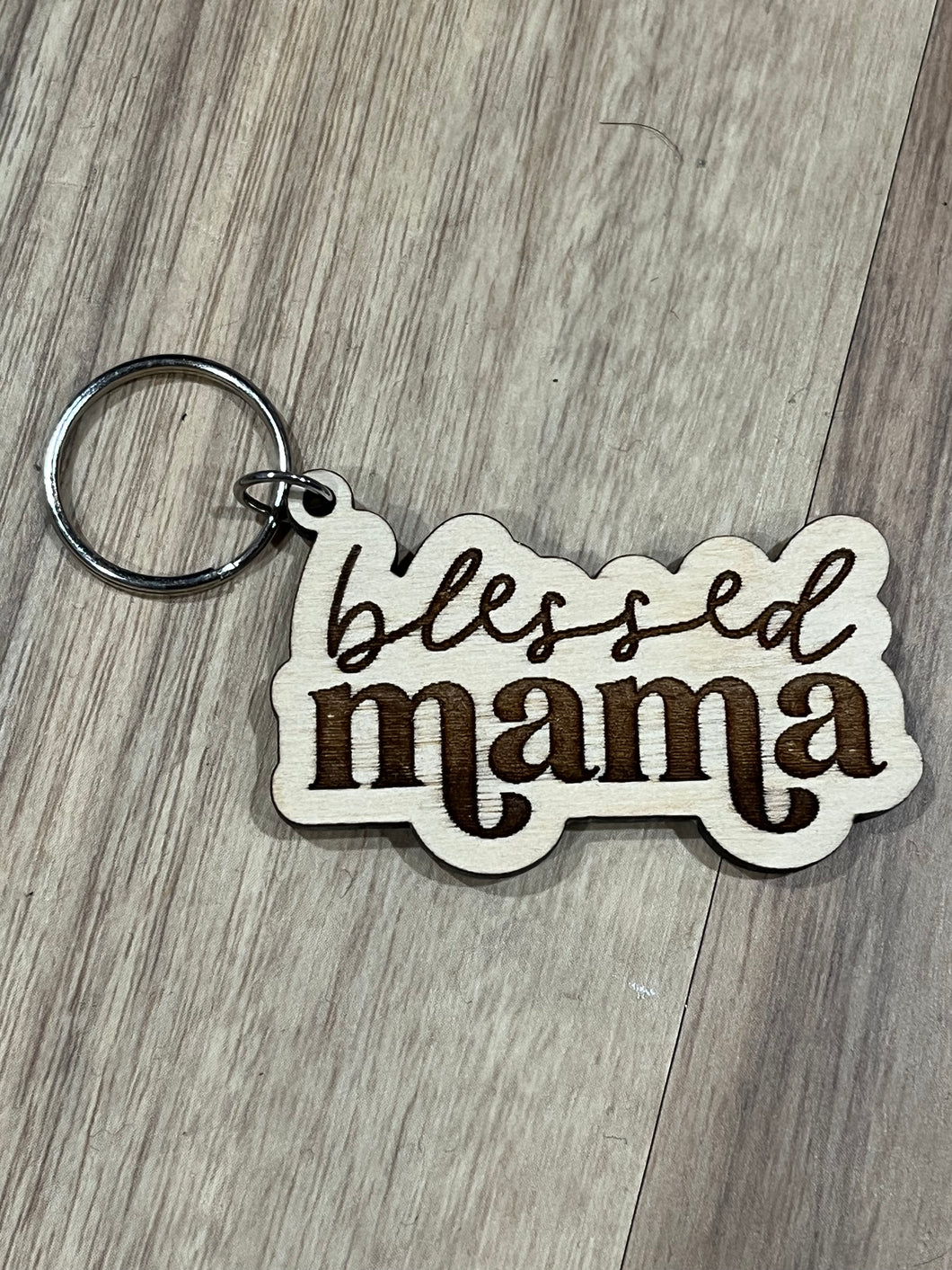 Blessed mama keychain